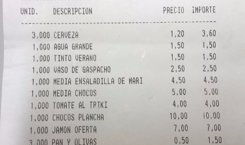 La cuenta