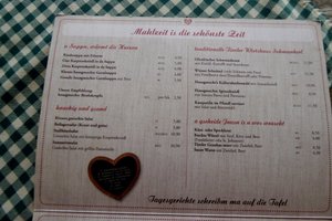 Speisekarte
