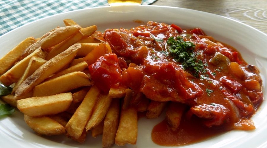 Das Original : Zigeunerschnitzel mit Letscho