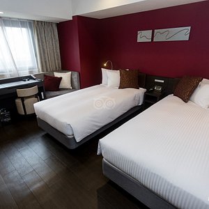 The Twin Room at the Red Roof Plus Osaka Namba