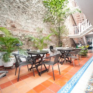 Patio at the Hotel Villa Colonial
