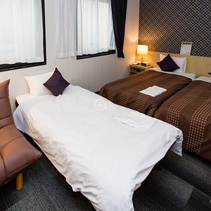 The Twin Room with Extra Bed at the Hotel Live Max Otemae