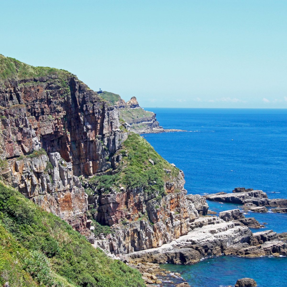 Longdong Bay at Northeast coast of Taiwan (New Taipei City and