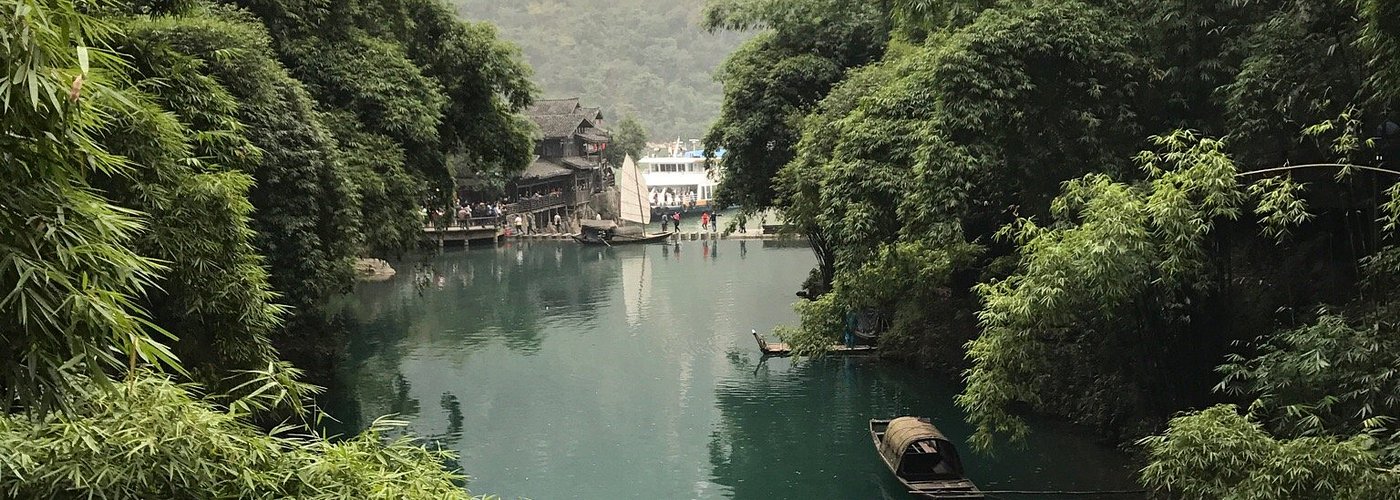 Beautiful view of Sanxia or The Three Gorges tribes