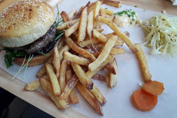 The flank steak burger - Picture of Kuja Bar & Bistro, Helsinki -  Tripadvisor