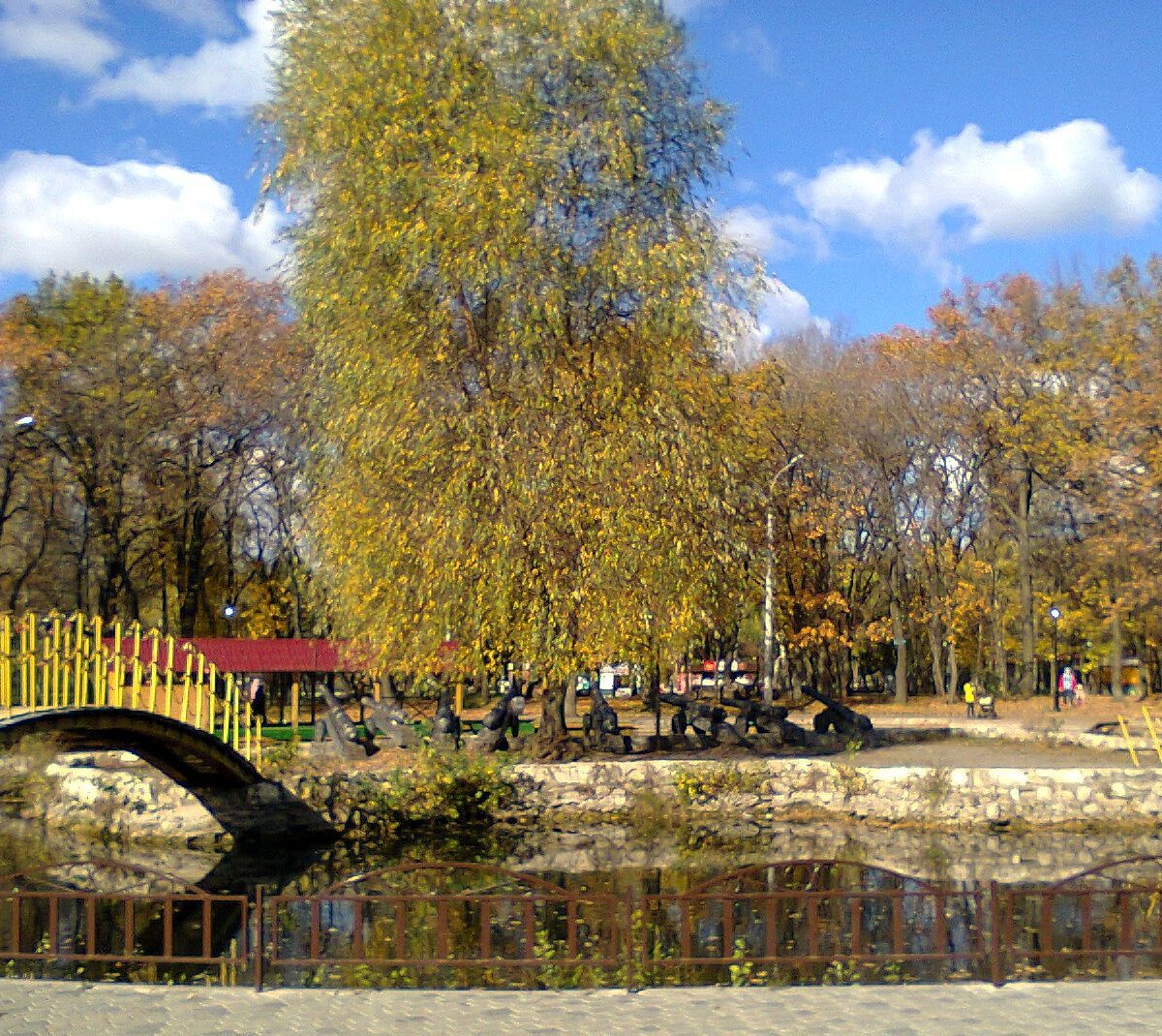 Парк Гагарина Самара озеро