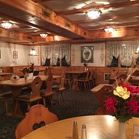 The interior of one of the 2 dining areas.