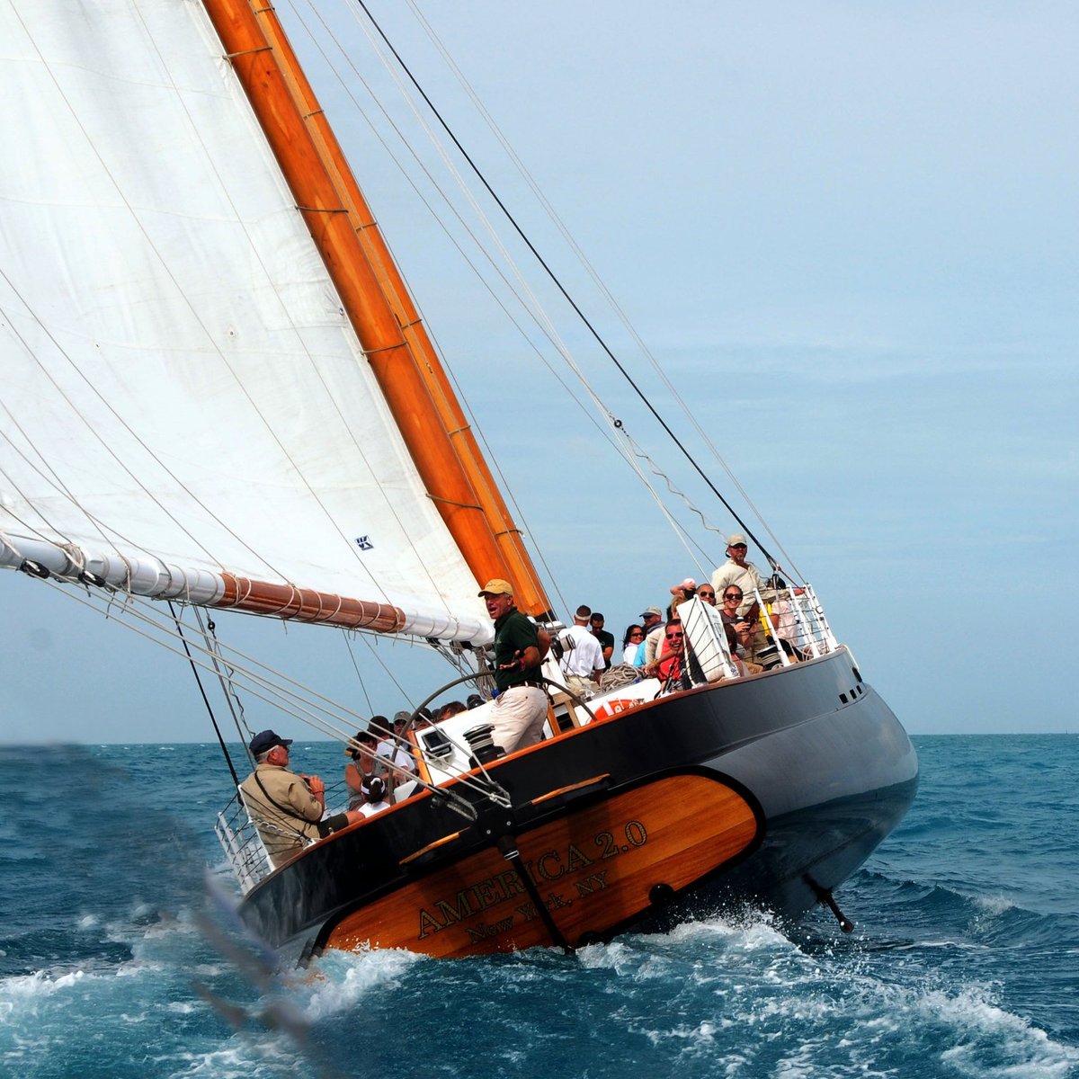 Florida Memory • Close-up view of the historic schooner Western Union -  Key West, Florida.