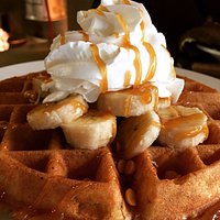 Caramel Banana Waffle is Amazing!