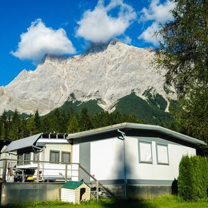 Camp with Zugspitze