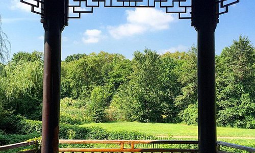 A gorgeous view out toward the wetlands of Snug Harbor.