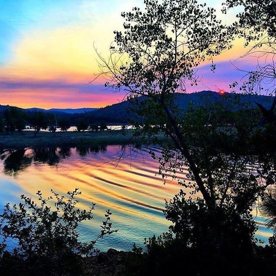 What beautiful call sunset on Little Bass Lake.