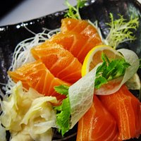 salmon sashimi