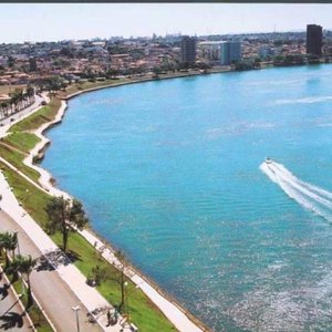 Imagem aérea da orla da Av. Beira Rio... lindooooo!