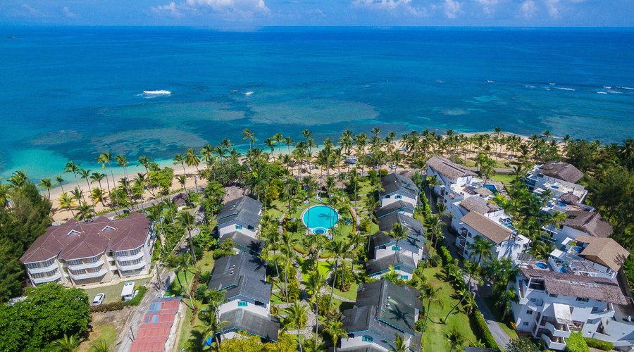 View of the Hotel from up Above