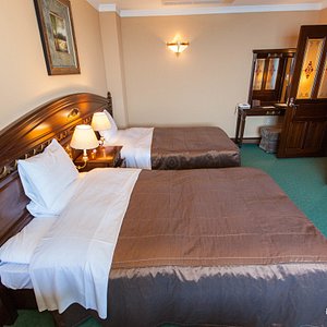The Standard Twin Room at the Hotel Neushloss Otaru