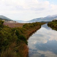 Tivat salina and its large river