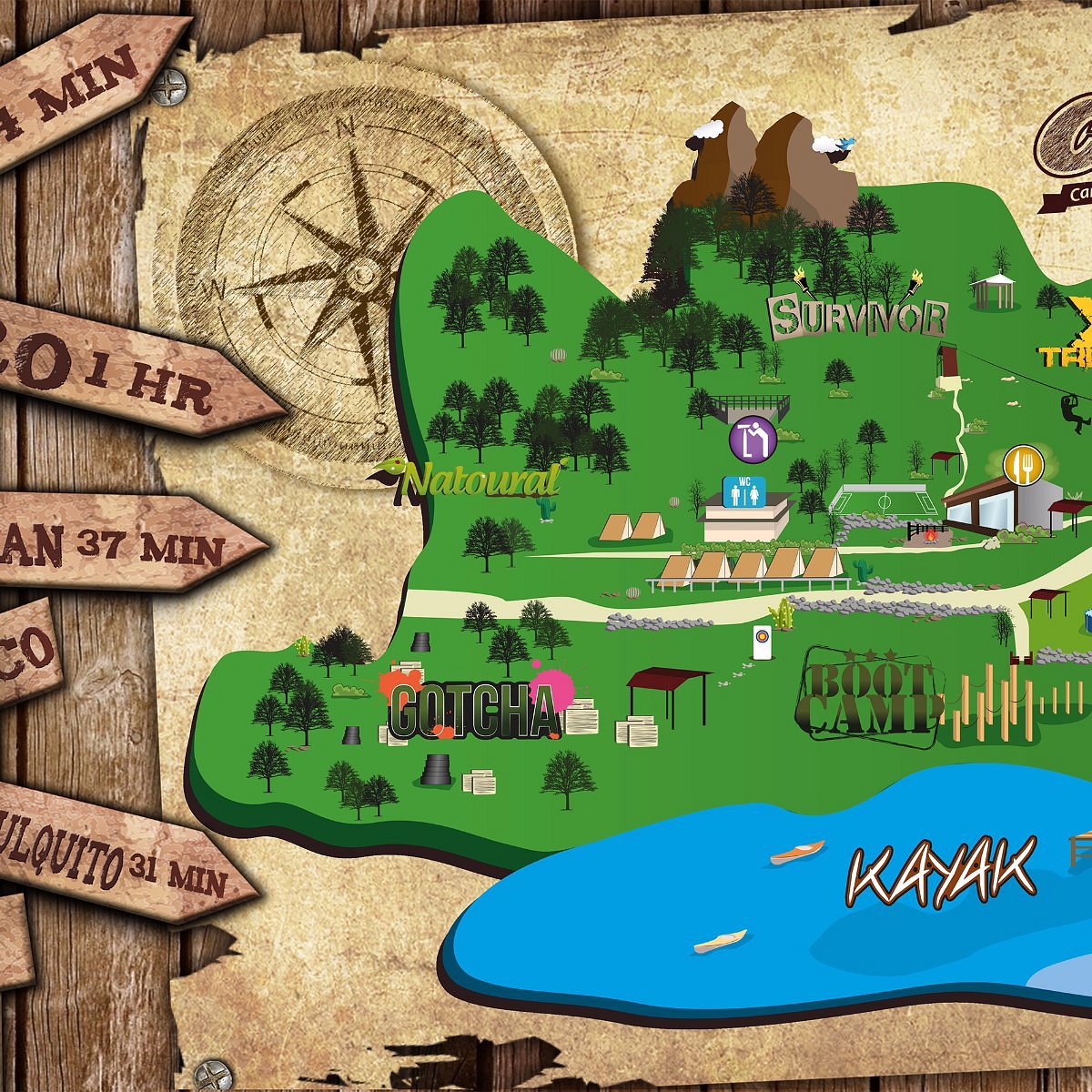 Mapa - Camp Half Blood