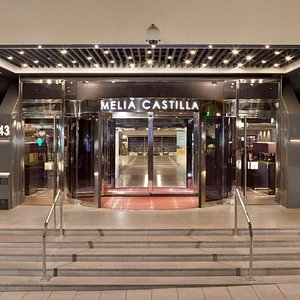 Melia Castilla in Madrid, image may contain: Penthouse, Interior Design, Monitor, Screen