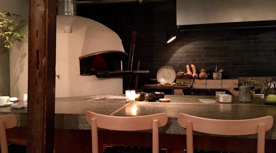 The wood burning oven