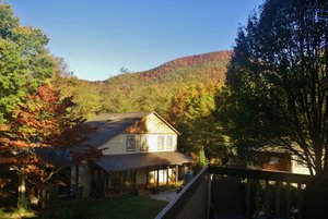 Brook Trout Inn in Sapphire, image may contain: Cottage, Vegetation, Tree, Scenery