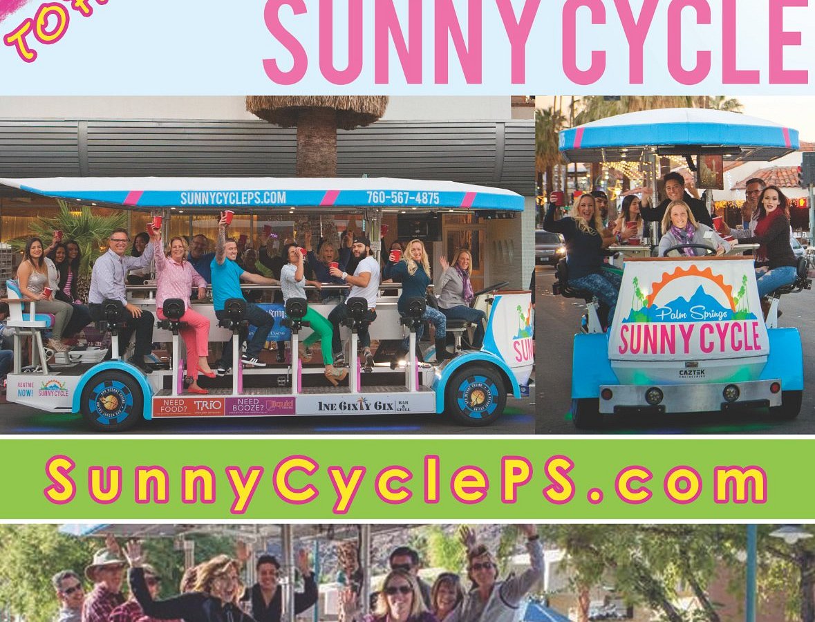 Palm Springs Bar Hop on the Sunny Cycle Party Bike