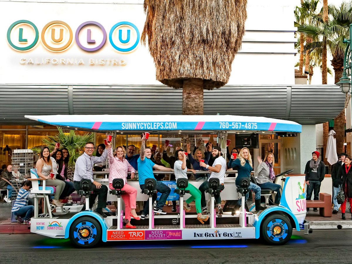 Palm Springs Bar Hop on the Sunny Cycle Party Bike