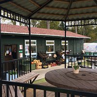 Outside seating area.
