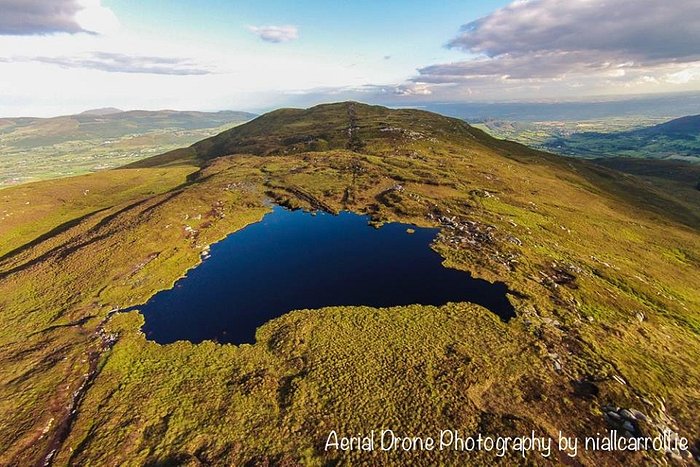 Drone picture of Slieve Gullion
