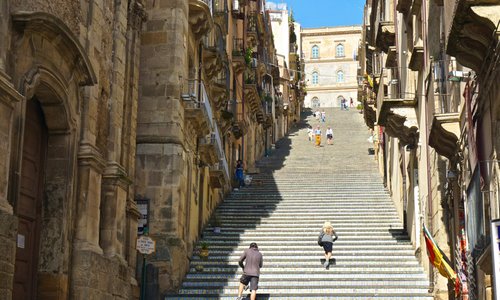 Caltagirone ceramic steps
