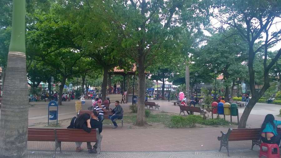 Vista de la Paza de Cotoca