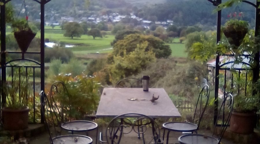 A small but nice little spot to take in the view with a brew!
