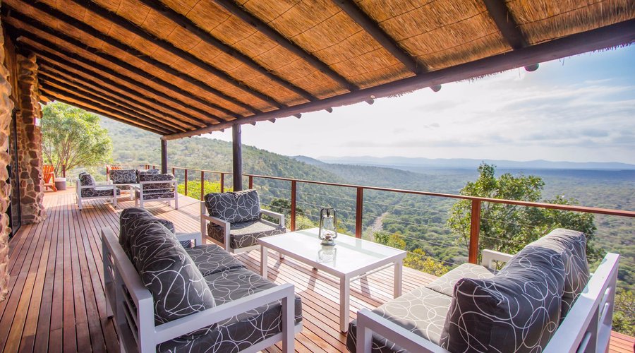 Deck seating area - reserve and river facing 