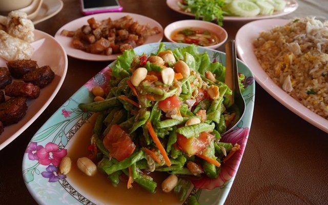 豆角沙律拼豬腩肉