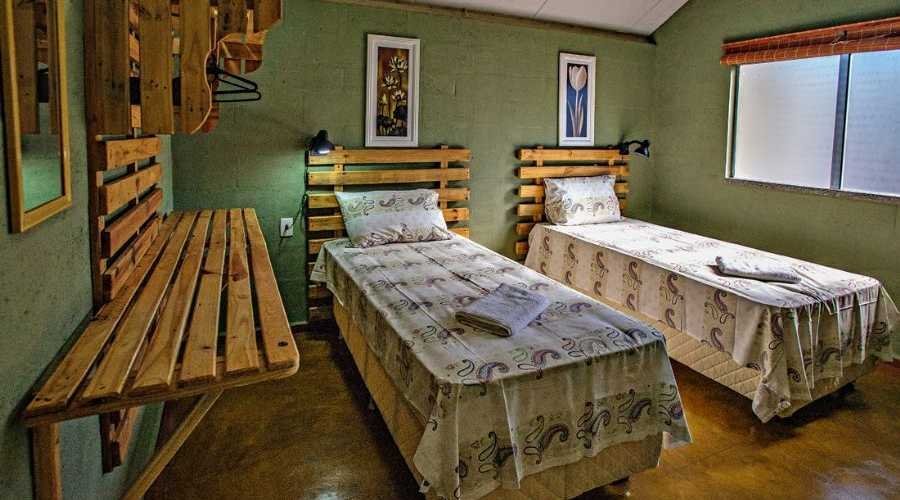 A double bed or two singles on top. (Comfortable apartment for 3 adults