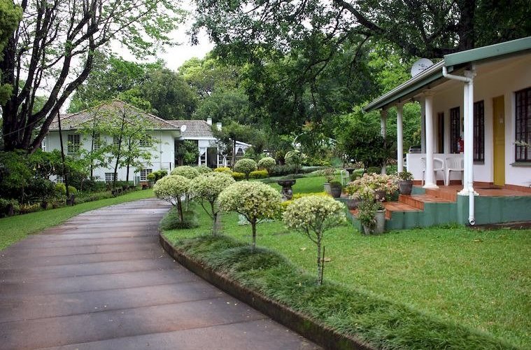 The main B&B with "our" cottage at left.