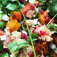Pumpkin & Cous Cous salad with sheeps fetta