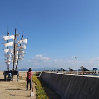 At the port