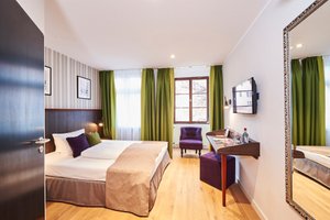 Hotel Hauser Boutique in Nuremberg, image may contain: Furniture, Bedroom, Indoors, Dorm Room