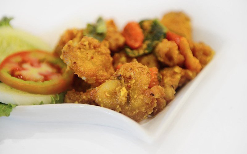 Gurame Bunga Kencana *** - Gurame Fish Fillet cooked with salty egg