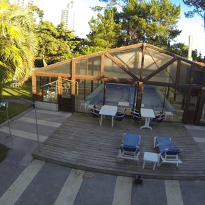 Vista para os fundos do Hotel (piscina)