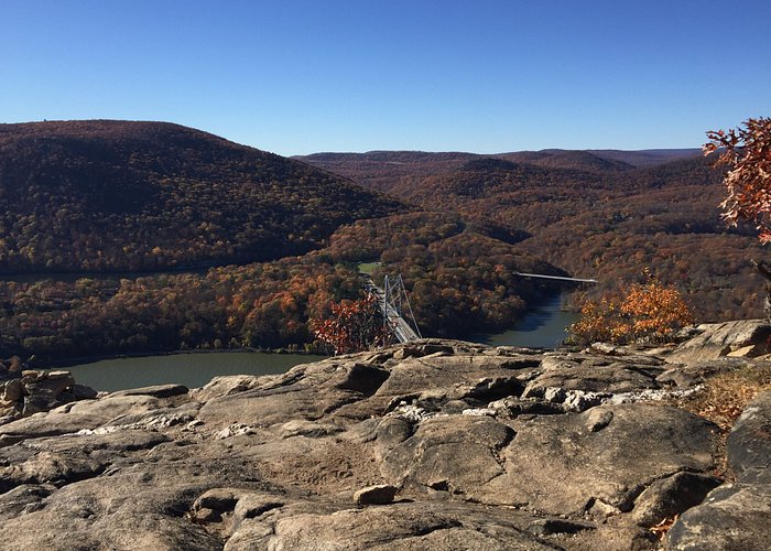 View of bear mountain and the bridge from Anthony's Nose