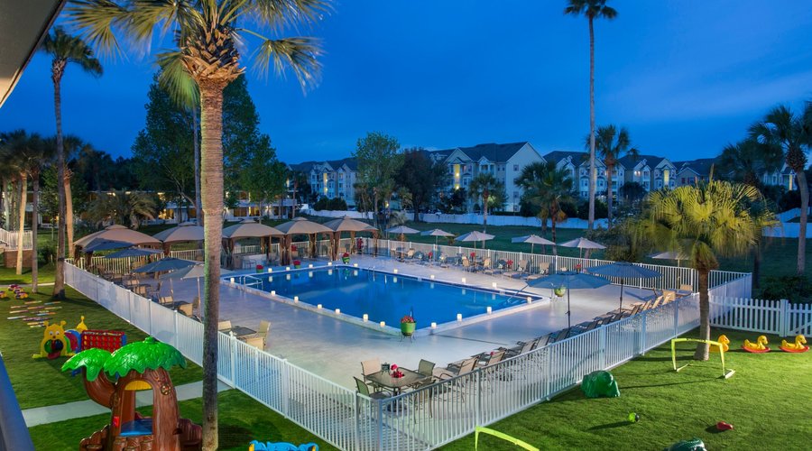 Outdoor Pool Night time