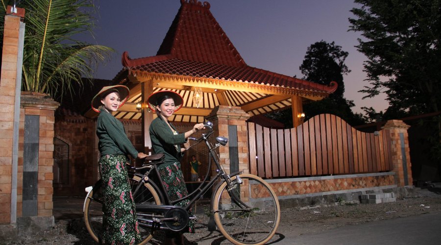 front of the homestay