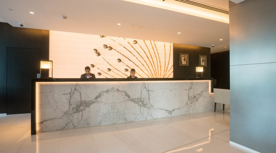 Front Desk at the Flora Creek Deluxe Hotel Apartments