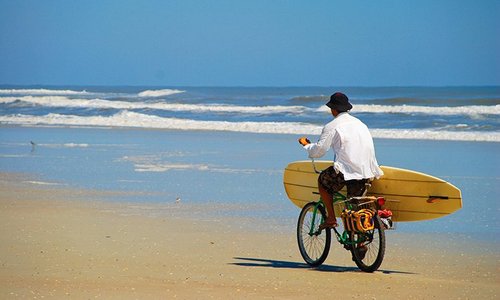 Biking on Anastasia Island