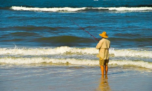 Surf Fishing in Crescent Beach