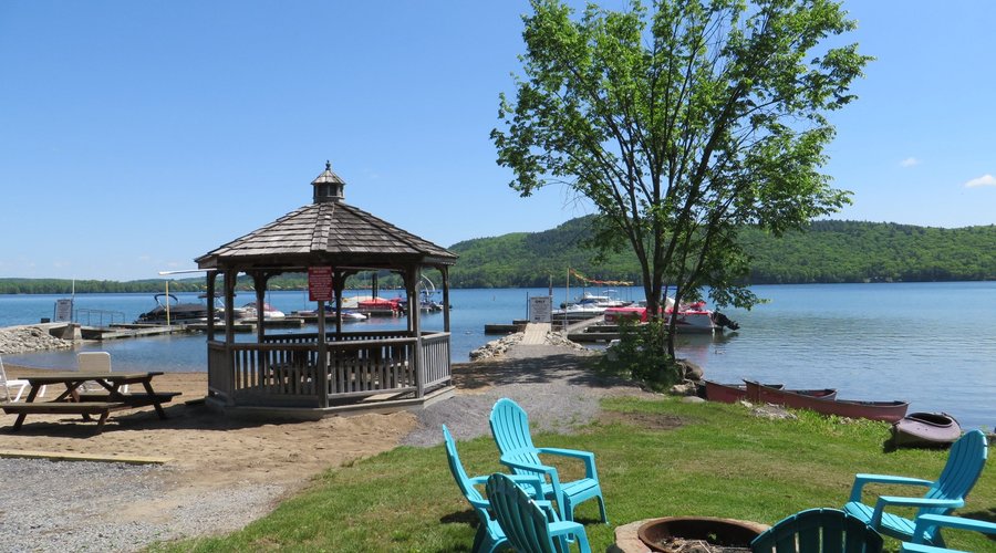 Beach with Fire Pit and Gazebo