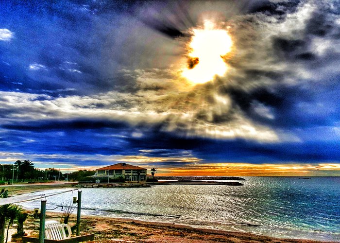 Plage du Lido au Mourillon, Toulon, Var , FRANCE