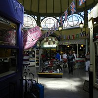 Under the central dome